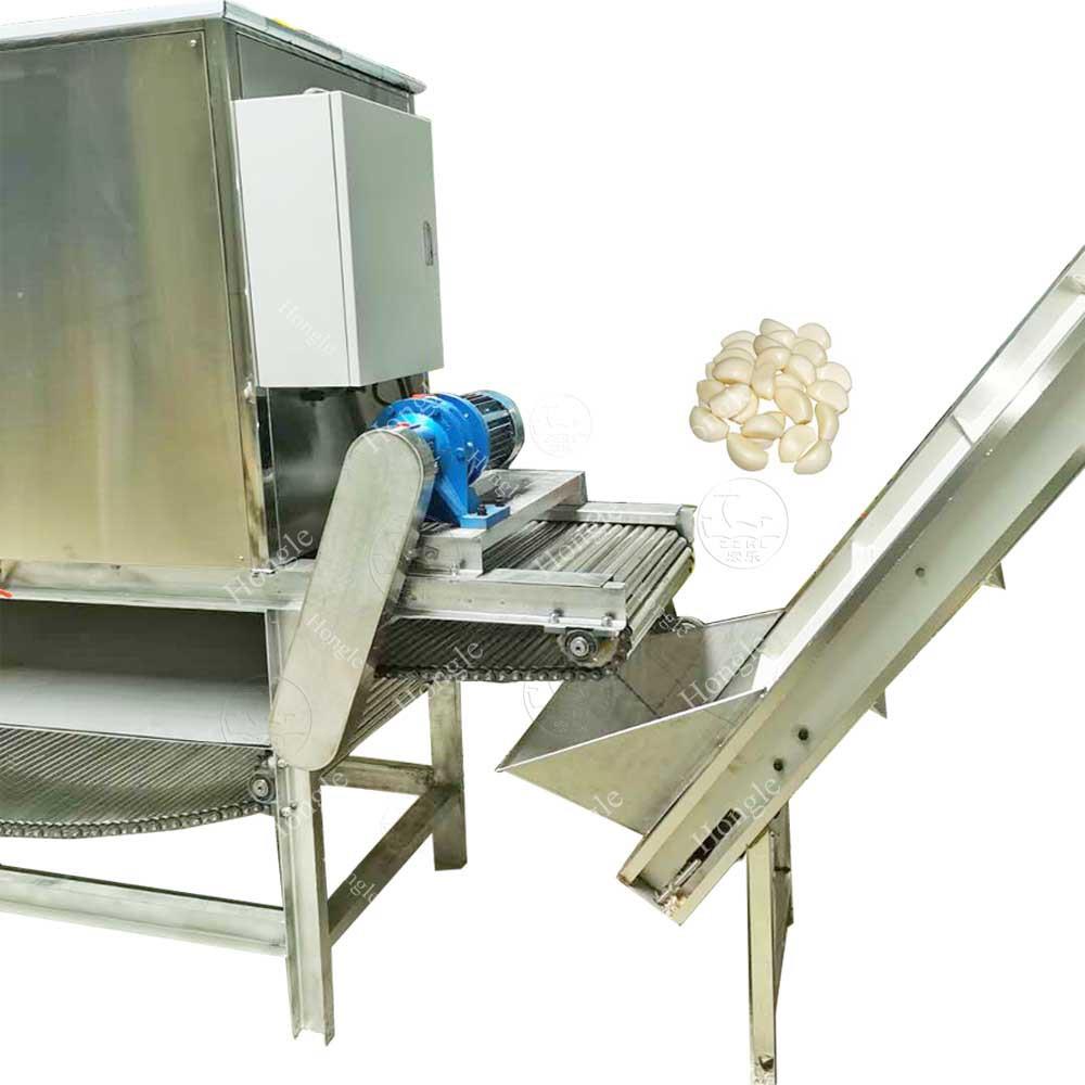 蒜头分瓣机割草机大型设备链式大蒜去皮机304不锈钢