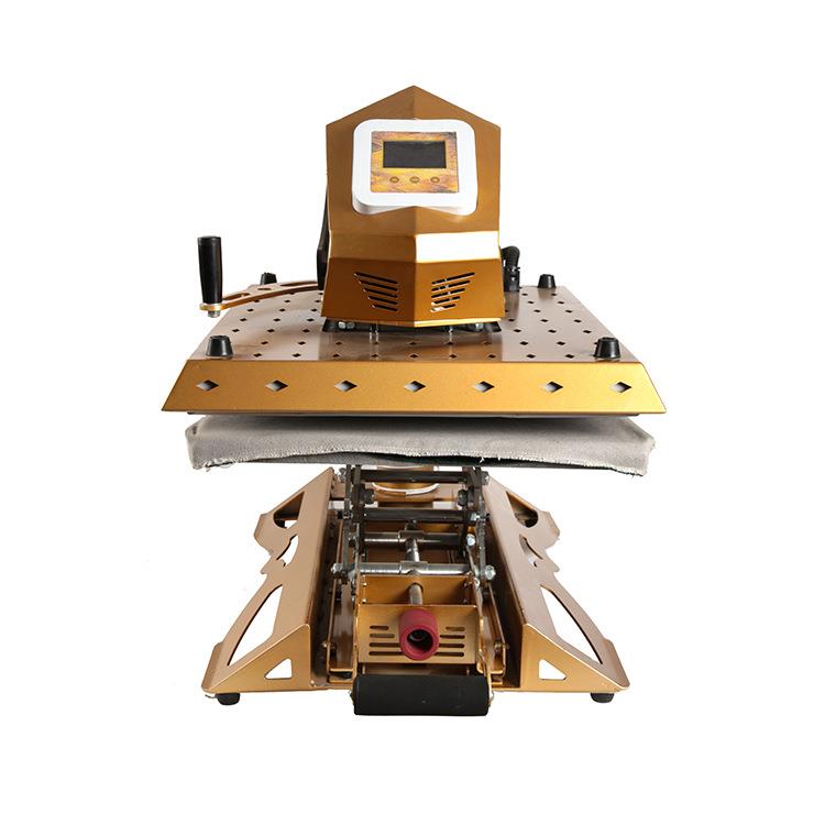 8*8美式摇头机热转印机抽拉式带滑轨高压力印球衣号T恤服装烫画