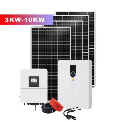 太阳能发电系统3kw5千瓦家用全套离网储能一体机光伏发电空调水泵