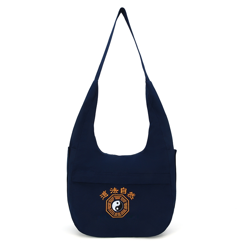 定制道包道家单肩斜挎道士包帆布月牙包大容量出行烧香包禅修旅行