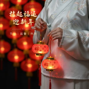 新年装饰福字彩灯家用红灯笼过年氛围灯2026年新款装饰灯led串灯