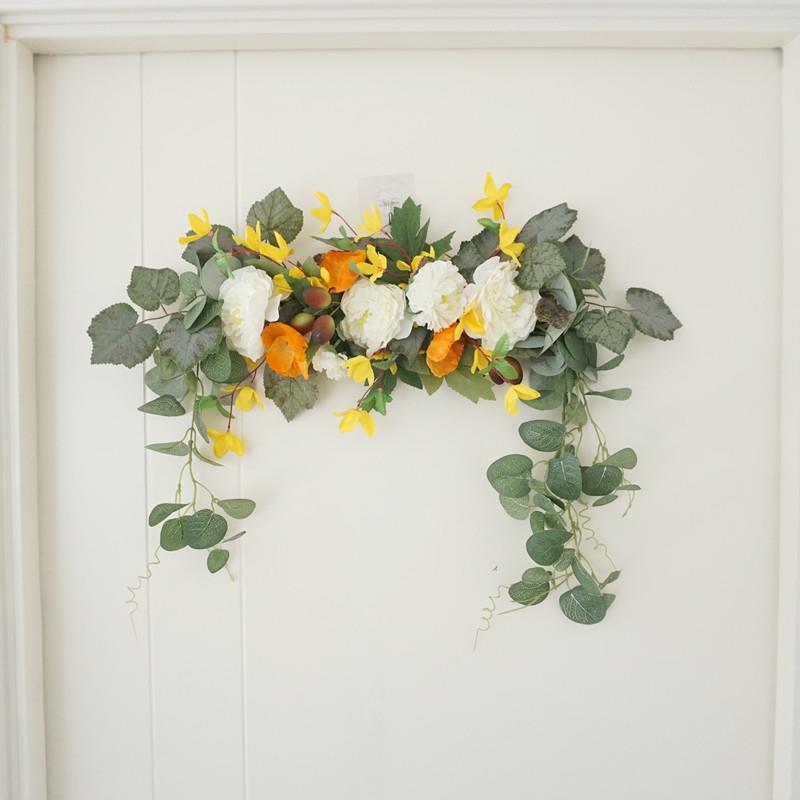 仿真门楣花环椅背花门饰壁挂跨境货源厂家直销