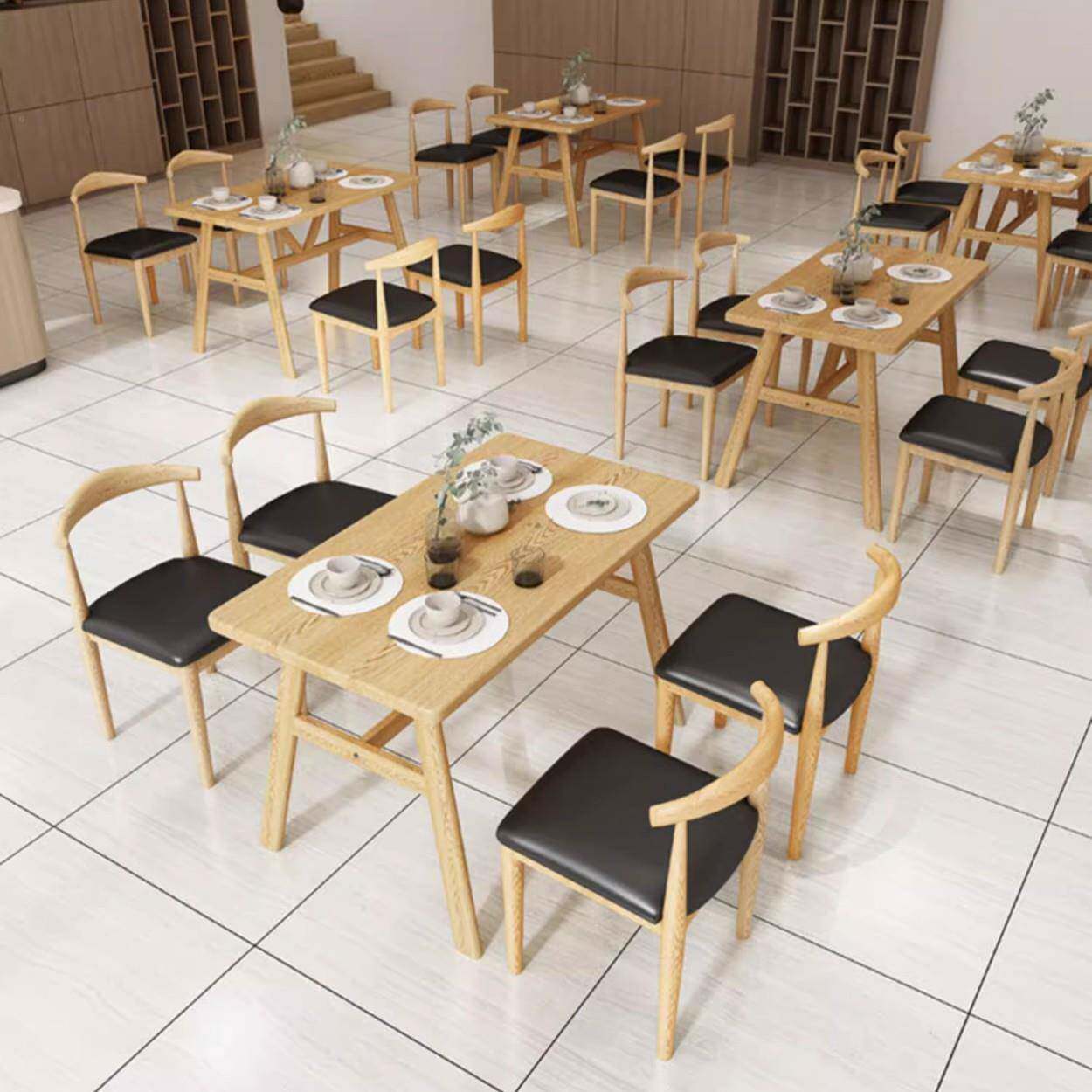快桌UTU椅饭组合长方形餐快小餐吃店饭店餐饮面馆商用食堂餐厅吃