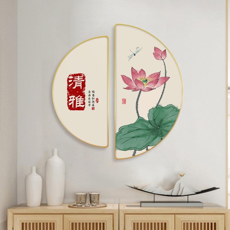 中式三四季餐厅墙装饰画饭吃厅歺厅餐桌壁画民宿LH-1559现代简约