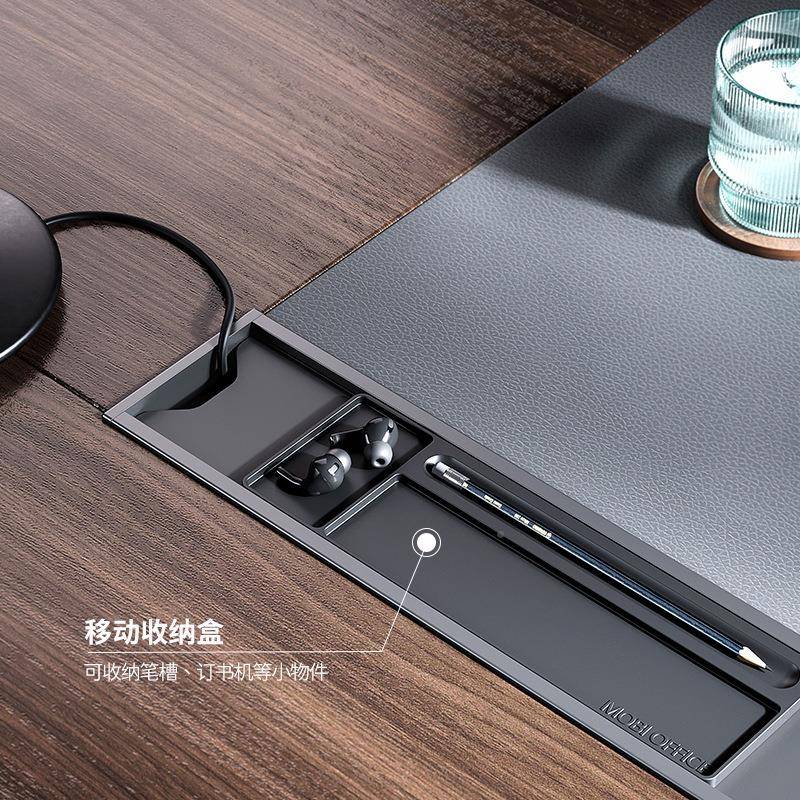 办公室代简约现总裁经理管主一体桌老简爱轻奢单OZ-22MPL人板桌
