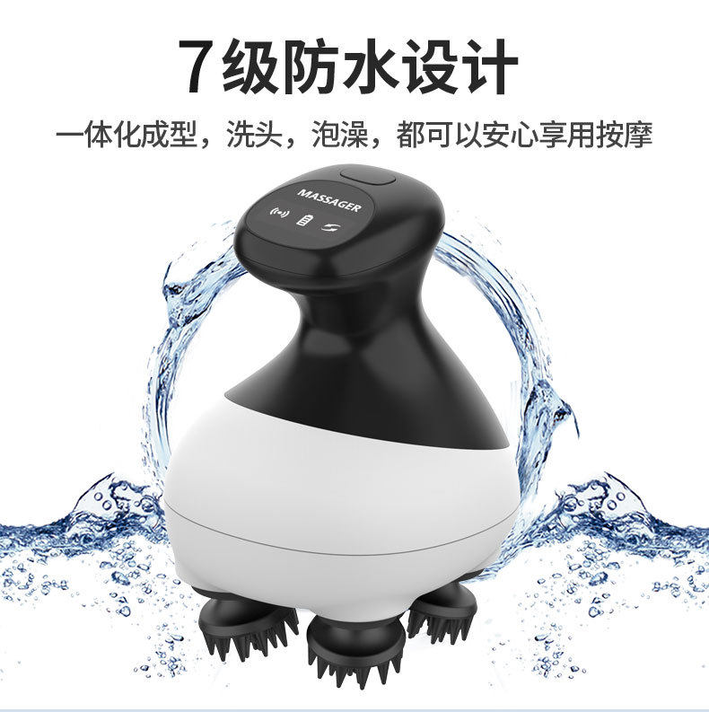EMS头部按摩器微电流按摩梳跨境销品高档放松便携按摩跨境热卖