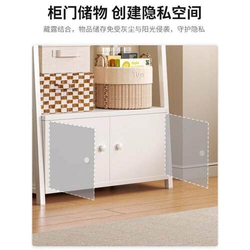 用架置物架家客厅层储物柜铁艺梯DMN形架书子简易多小书柜落地收