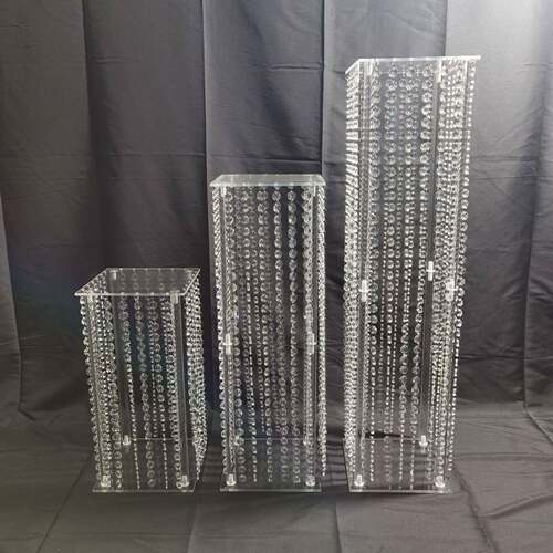 新款婚庆道具装饰水晶亚克力路引舞台装饰婚庆T台摆件 主桌装饰品