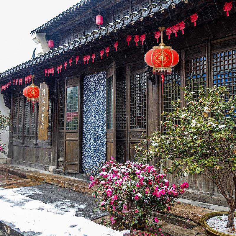 高全端台铜阳红灯笼灯挂饰防水户外ITZ中国风大结婚红灯笼吊灯大