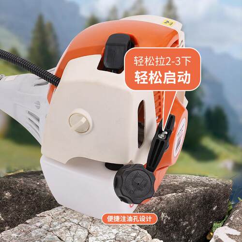 汽油草机二型冲程侧挂式背负式割RQQ灌率机小农用大功除草割机打