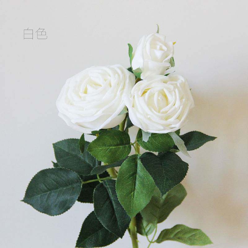 堪比真花!高端轻奢手感保湿玫瑰 假花仿真花客厅摆设餐桌花摆件