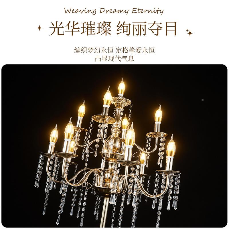 跨境结引婚庆道具欧美简约GQL风欧式舞烛光路庆酒店台摆件婚活动