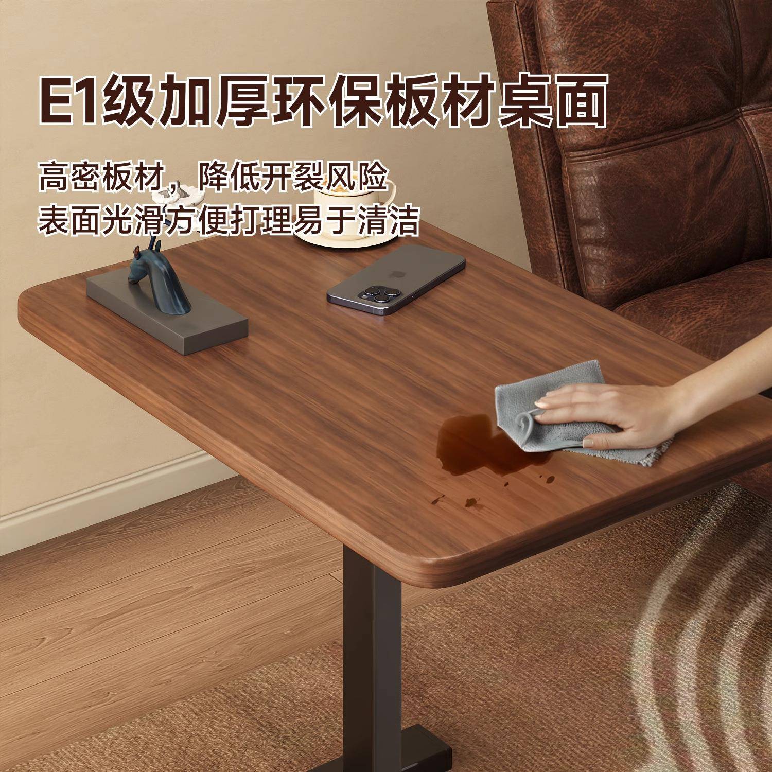 床边桌室可动床上电脑桌卧升桌懒人降移折叠书桌简易笔TSX记本小