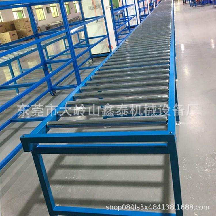 物流快递分拣线无动力输送机下料线无动力滚筒输送线滚筒线