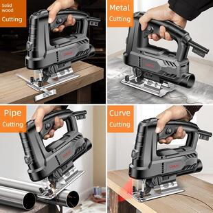 拼图电动家用小型多功能切割机木工炼锯花手电筒线锯木材