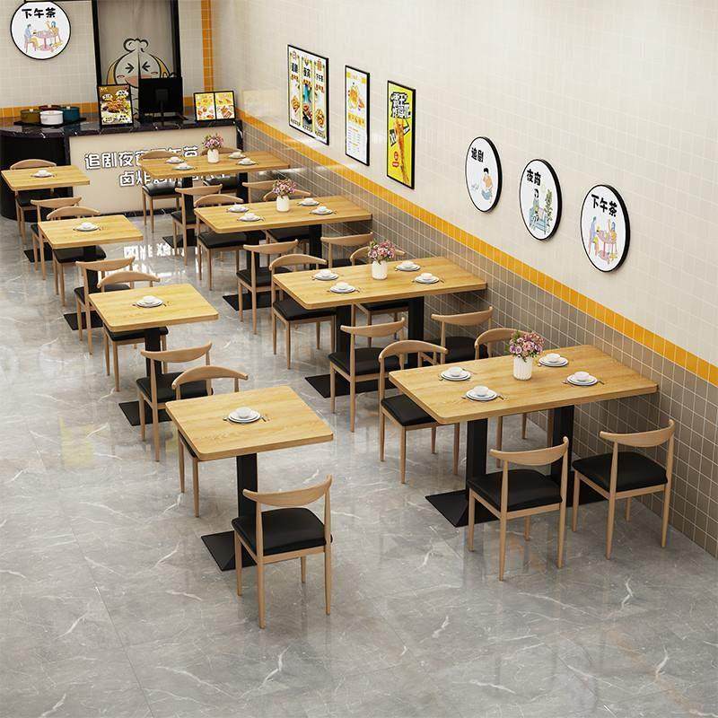 餐桌商用桌子餐饮奶茶店快餐桌椅组合小吃早餐饭店咖啡厅面馆餐厅,住宅家具,板木餐桌,淘宝优惠券,粉丝福利购,淘宝优惠卷