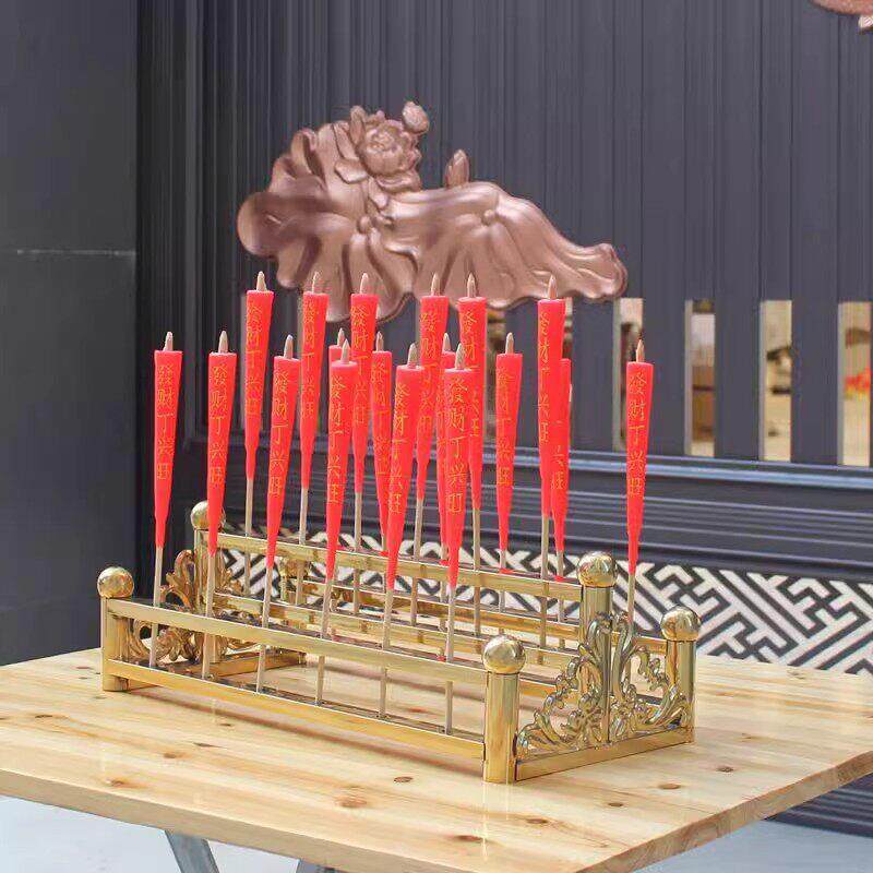 不锈钢蜡烛架子烛台插竹签蜡烛寺庙佛堂香烛座家供奉寺庙供香烛