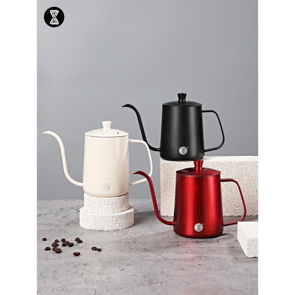V60手冲咖啡壶套装家用挂耳细口壶304不锈钢细嘴咖啡器具长嘴壶