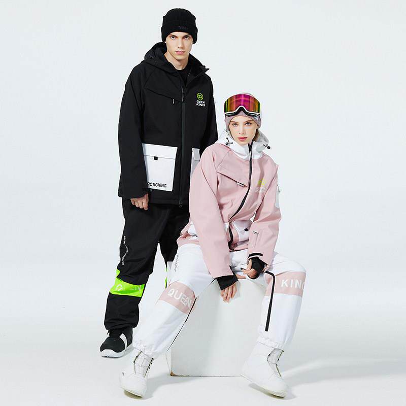 ARCTIC QUEEN滑雪服套装男女保暖加绒防风防水单板双板滑雪衣裤