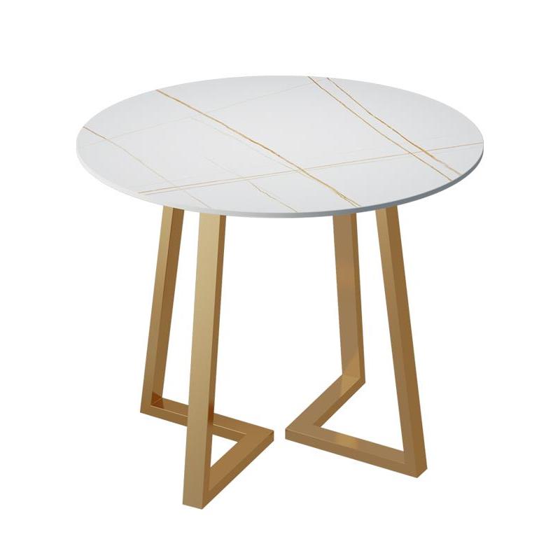 北欧轻奢接待洽谈小圆桌会客黑白色家用圆形咖啡店奶茶店桌椅组合