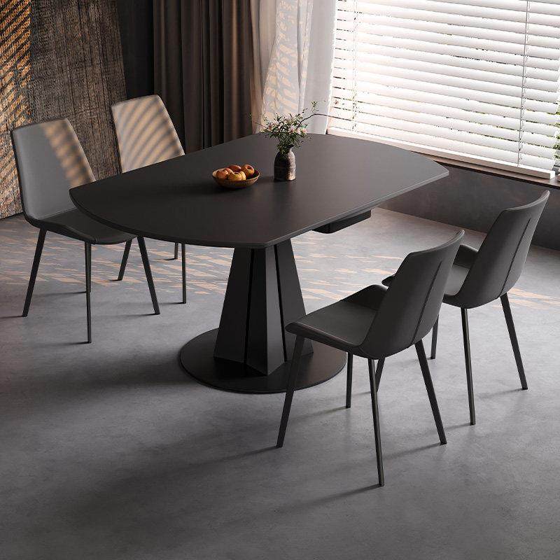 意式极简岩板餐桌椅组合可伸缩折叠方圆两用现代简约轻奢家用饭桌,住宅家具,岩板餐桌,淘宝优惠券,粉丝福利购,淘宝优惠卷