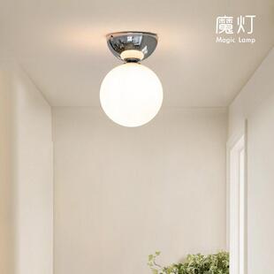 中古包豪斯走道灯vintage魔豆吸顶灯法式覆古玄关阳台走廊灯壁灯