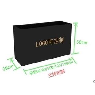 户外不锈钢花箱定制金属铁艺庭院阳台树箱盆方形花槽大型成品花池