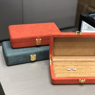 创意首饰托盘珠宝吊坠戒指收纳展示盒金属扣盒子饰品收纳盒