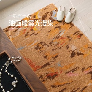 中古轻奢地垫玄关脚垫耐脏防滑地毯 赛波斯进门垫入户毯霞光轻法式