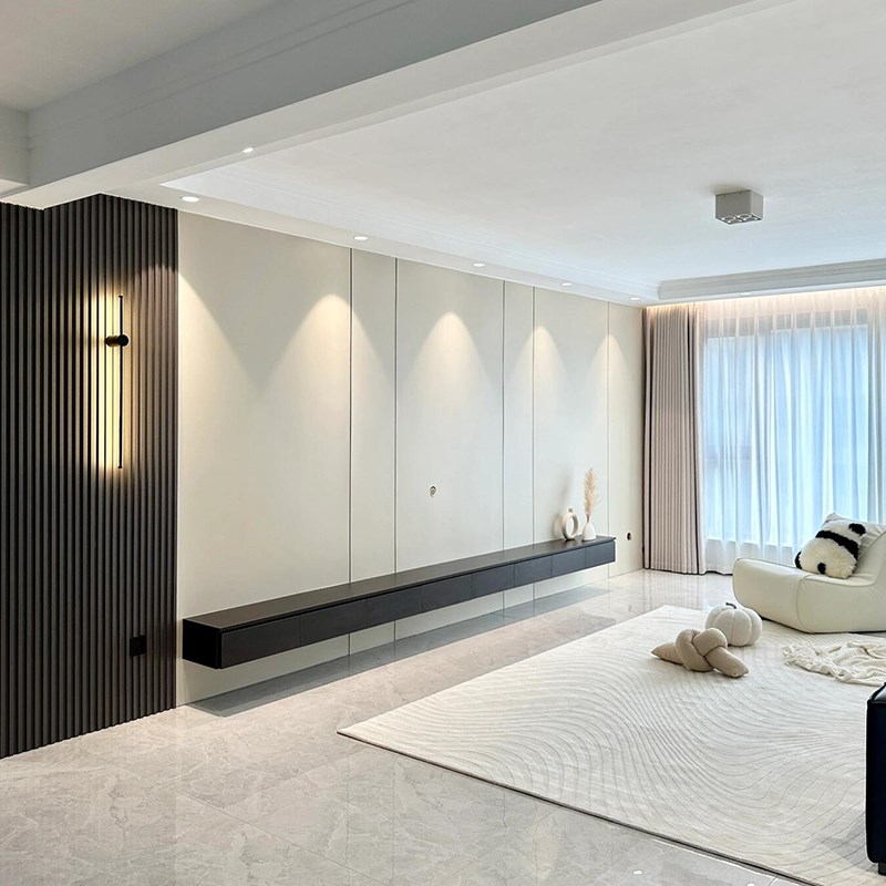 木饰面墙板碳晶板室内装修护墙板背景墙装饰板金属板集成板饰面板