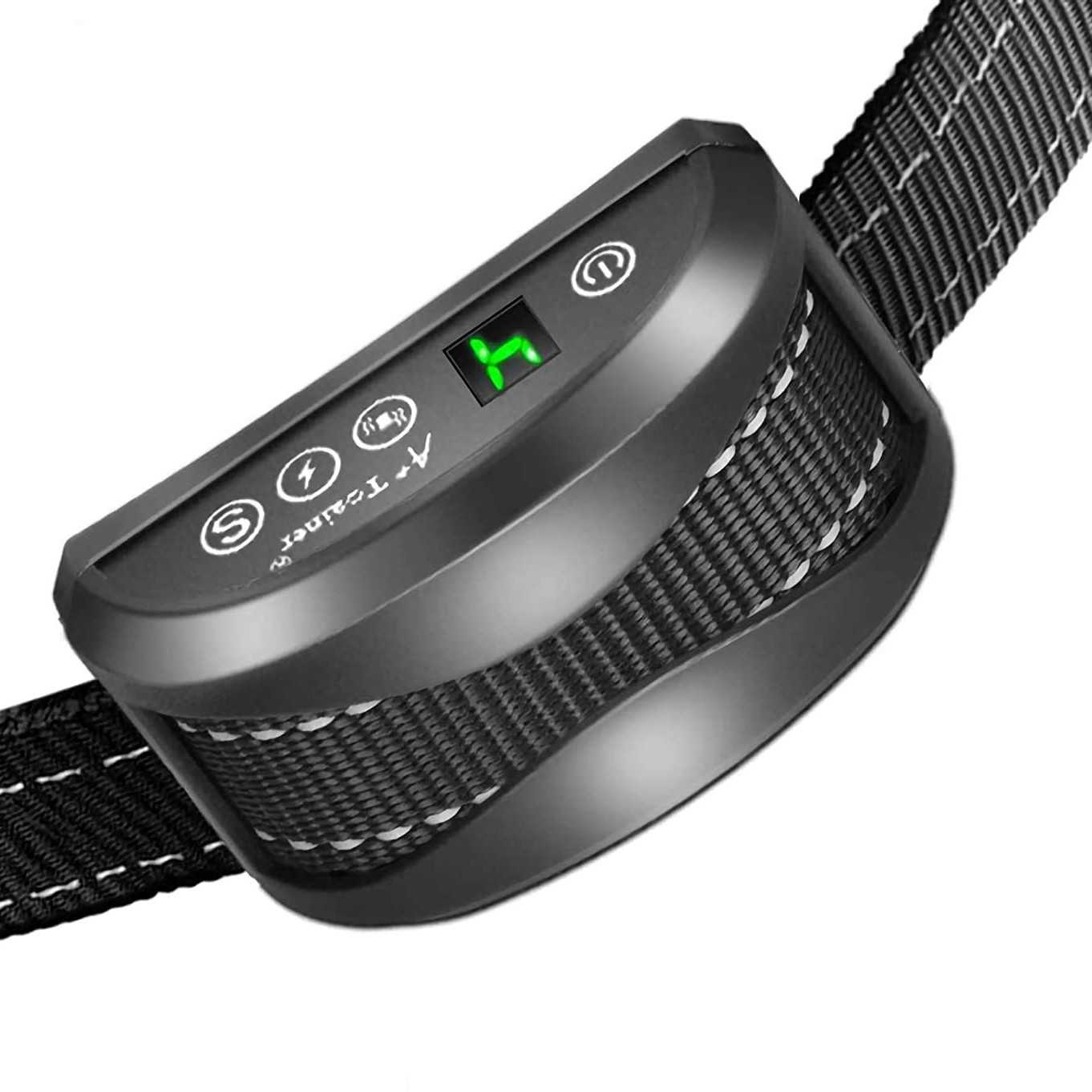 可充电防水止吠器训狗器7档震动电击灵敏度调节防狗叫电击项圈