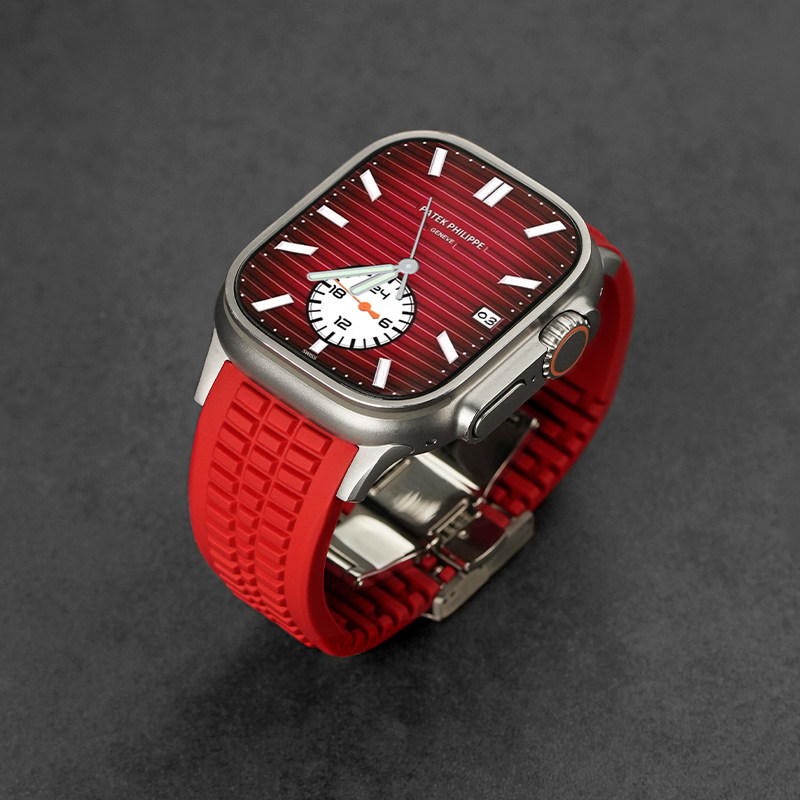 ERFG适用AppleWatch Ultra3绿手雷改装表带苹果S11手表保护壳高性能10高级感S9硅胶iwatch7男运动腕带49/46mm,智能设备,智能手表手环表带/腕带,淘宝优惠券,粉丝福利购,淘宝优惠卷