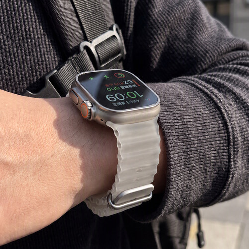 ERFG海洋半透明色硅胶iWatch表带
