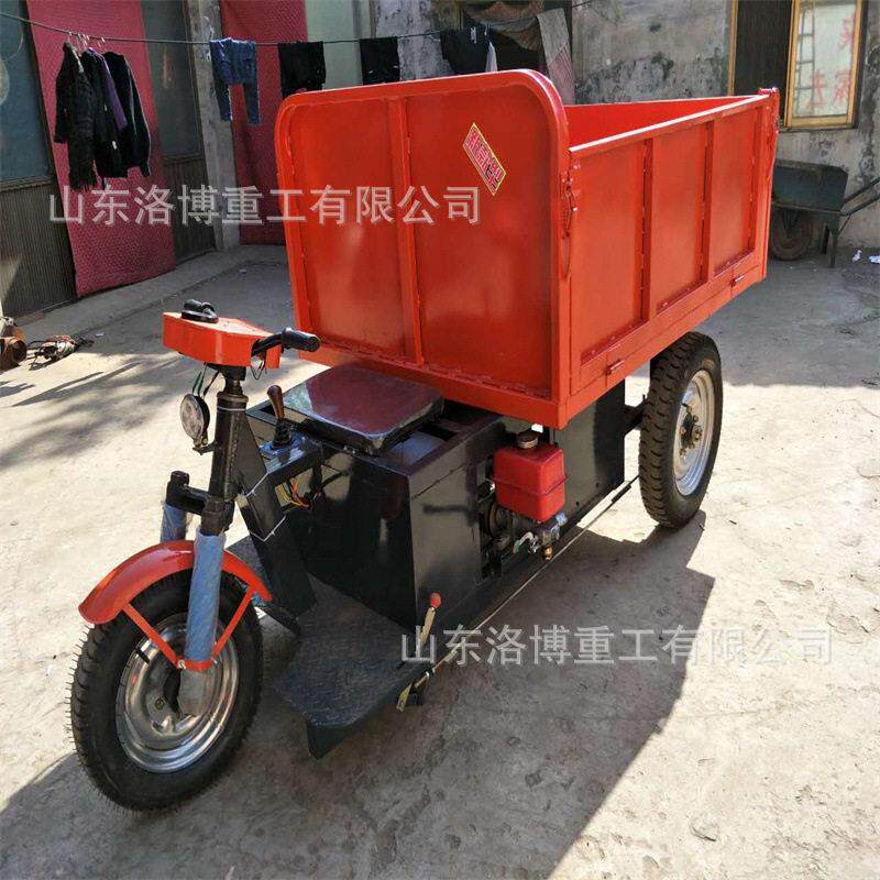 爬坡电动三轮车拉货车拉沙石水泥重型电动车载重王农用三轮翻斗车