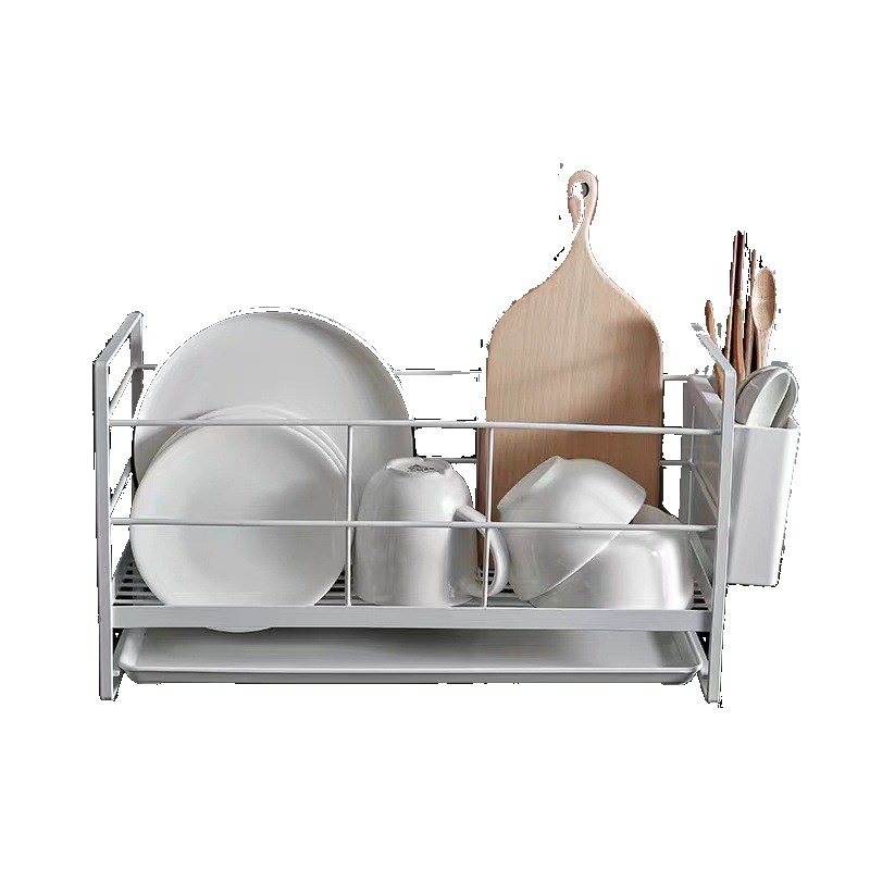 双层碗筷餐具沥水架厨房台面小型碗碟碗架置物架窄放盘沥碗收纳盒