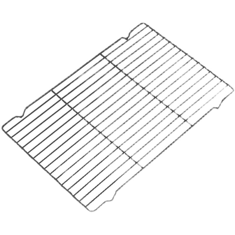 长方形不锈钢烧烤网架小号面包凉网滤油网片烘焙带脚滤水架隔油网
