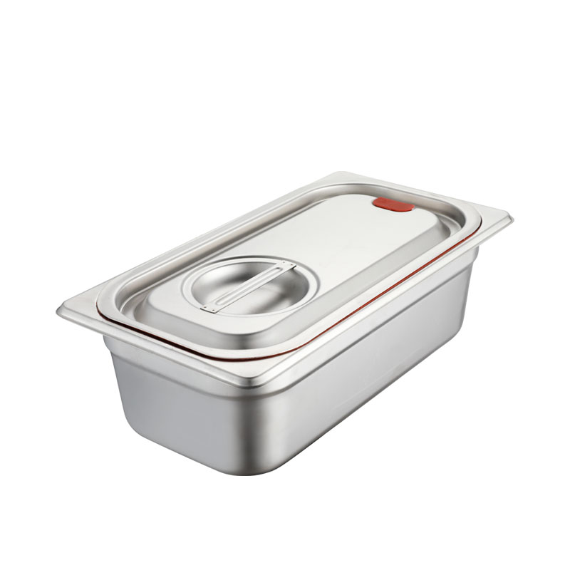 份数盆不锈钢带盖餐盆商用保温箱密封分数盘果酱盒子方盆长方形