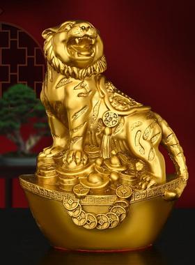 黄铜十二生肖摆件鼠牛虎兔龙蛇马羊猴鸡狗猪家居客厅装饰铜吉祥物