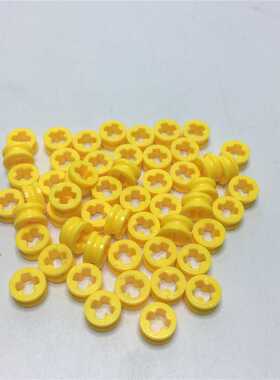 32123甥乐小颗粒科技机械积木小滑轮十字轴半轴套零配件100克