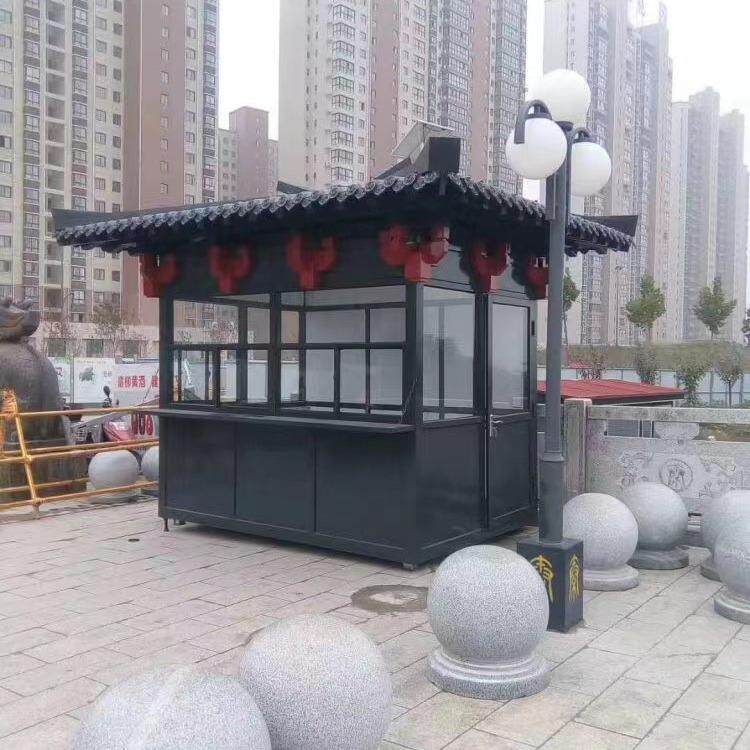 郑州景区仿古售货亭公园售货屋古镇复古景点移动售票亭厂家