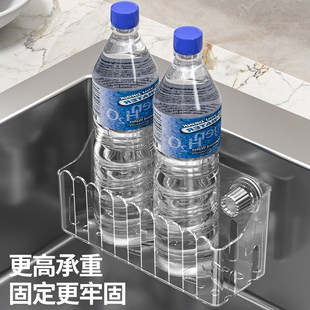 转角水槽内置物架免打孔家用厨房水槽抹布洗碗擦沥水篮水池收纳架