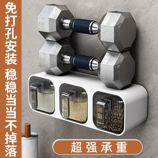 厨房调料罐调味罐收纳盒家用佐料盐罐味精瓶组合套装 调料盒壁挂式