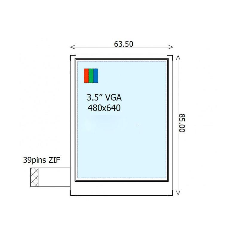 COM35H3R12ULC原装3.5寸tft液晶屏半透半反液晶模组3.5寸工业屏幕