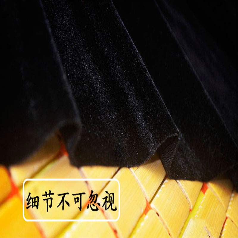 2米宽黑色桌布金丝绒布料吸光拍照背景布会议展台加工窗帘舞台布