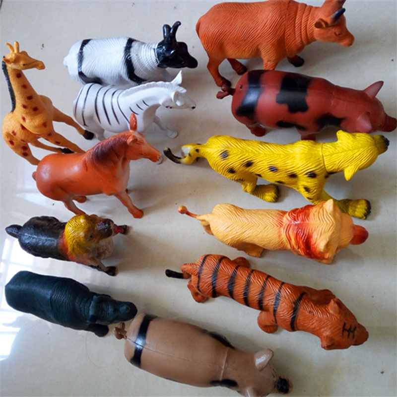 仿真塑胶动物模型玩具套装6只套装牧场系列男孩恐龙模型玩具批发