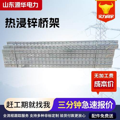 热浸锌电缆桥架防火不锈钢铝合金镀锌槽式梯式托盘式大跨距桥架