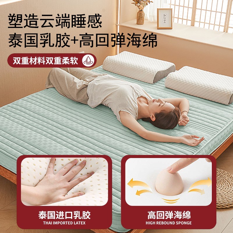乳胶床垫家用卧室软垫学生宿舍z单人记忆棉租房垫子榻榻米海绵床
