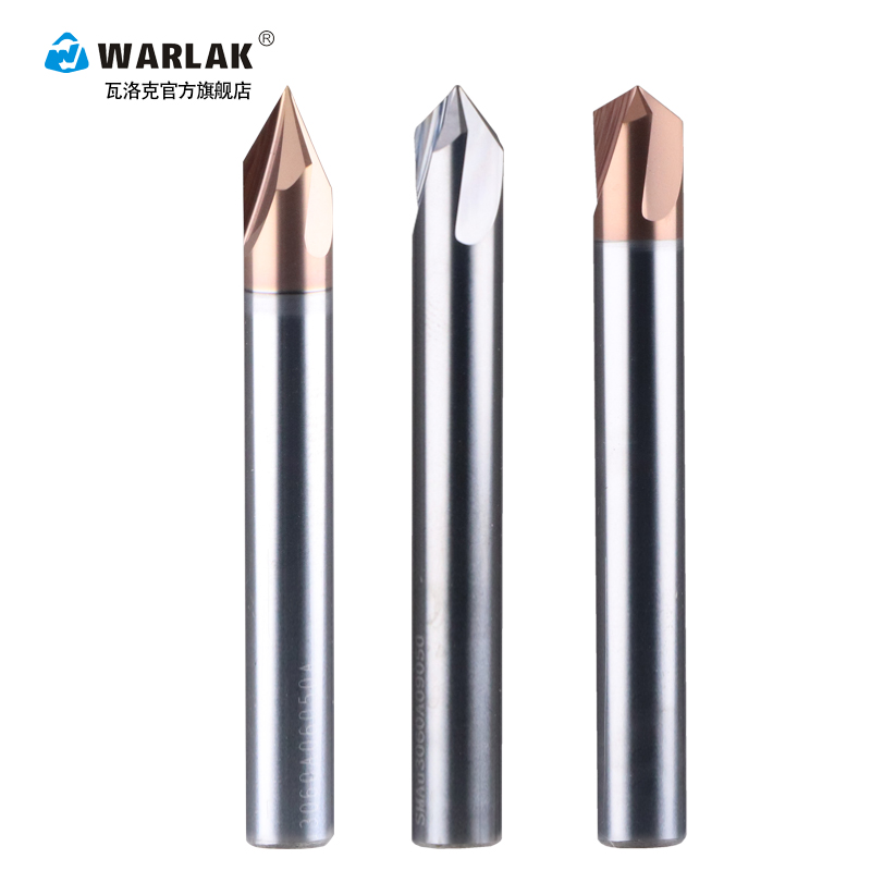 三刃直槽倒角刀钨钢硬质合金铣刀倒角圆G孔60度倒角刀90 120度