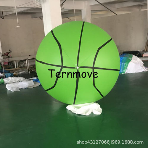 2米升空气球互动充气篮球比赛空飘气球体育道具pvc basketball