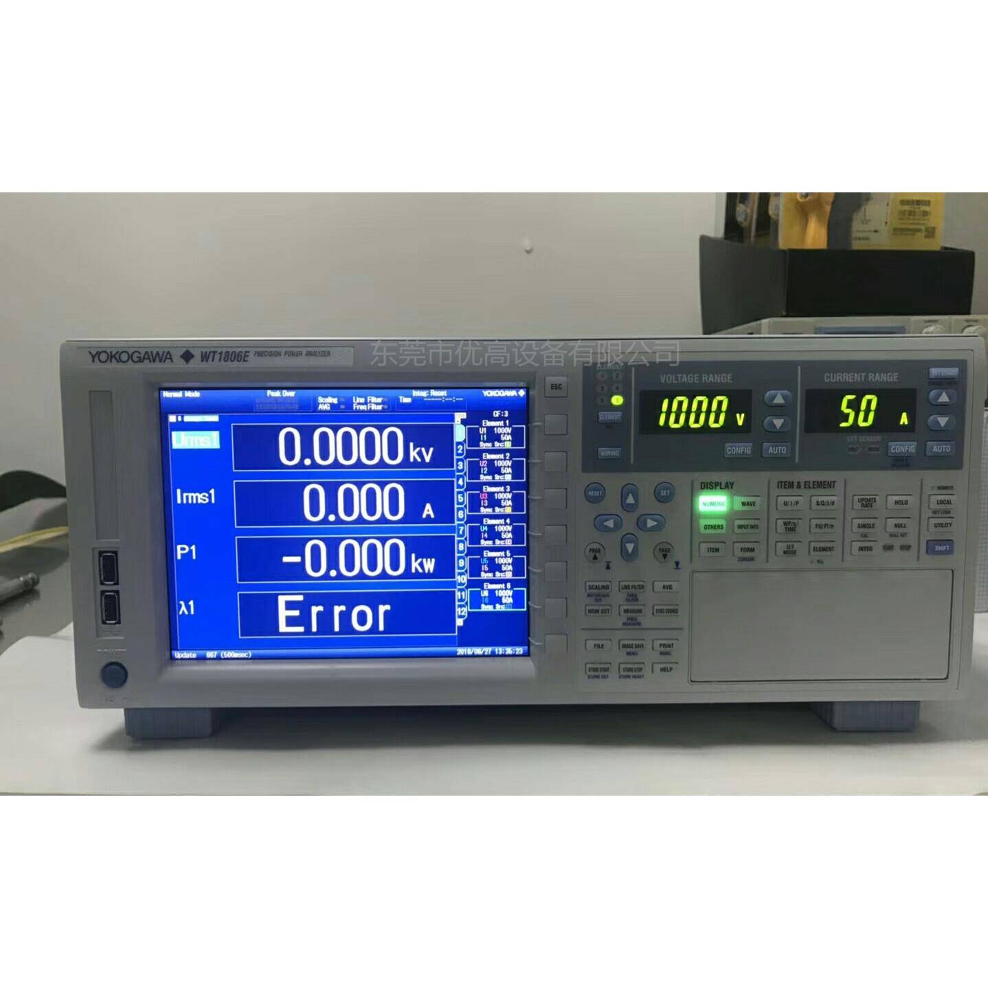 日本WT1806EWT1805E/1806E高性能功率分析仪高精度